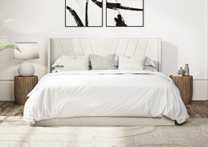 Bliss Med vingar Classic Arran Natural Klädd Sängstomme med ottomane