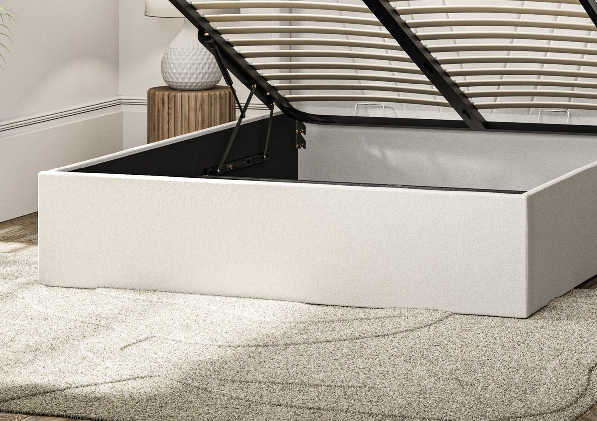 Bliss Med vingar Classic Arran Natural Klädd Sängstomme med ottomane