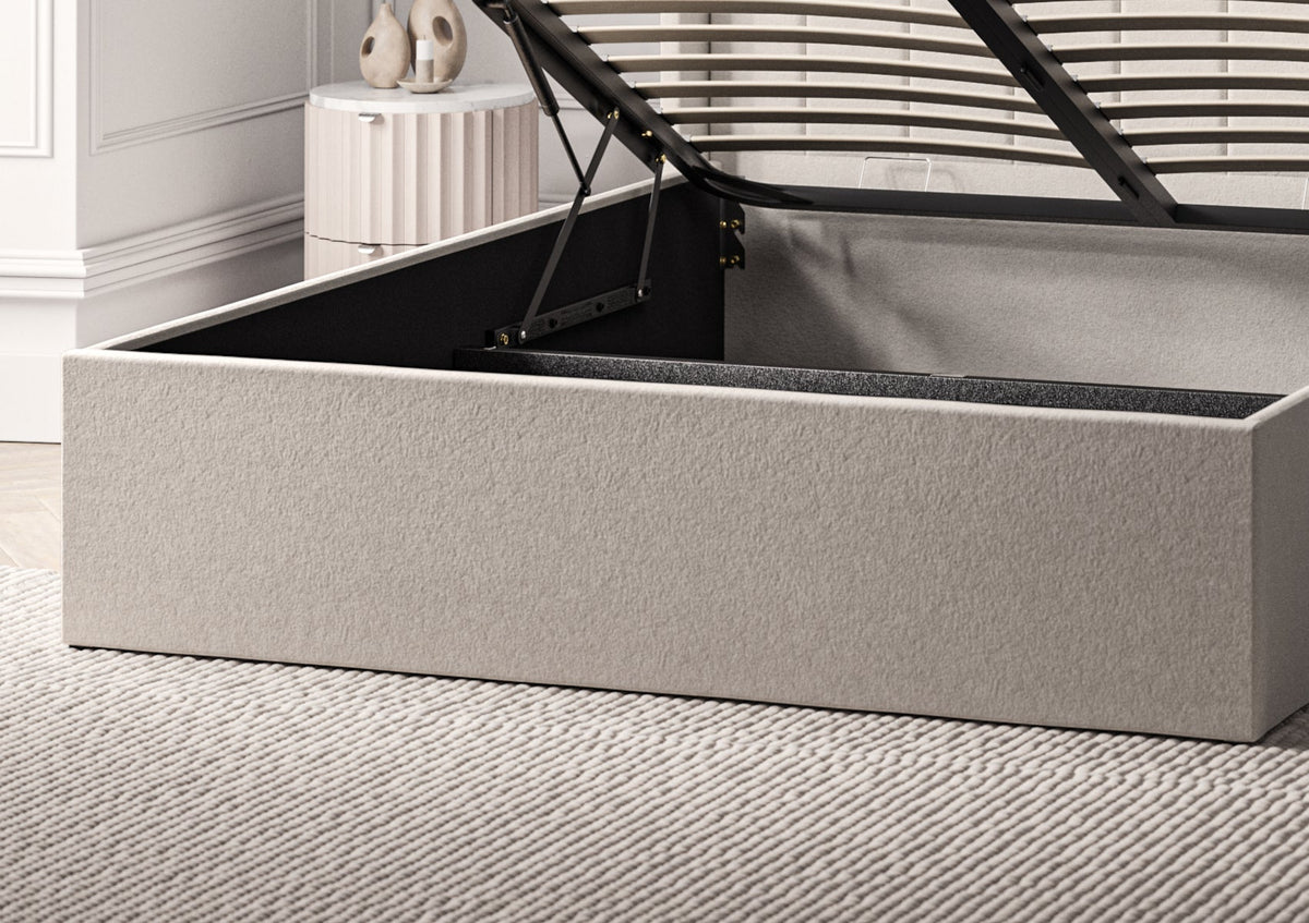 Harmony Med vingar Classic Arran Natural Klädd Sängstomme med ottomane