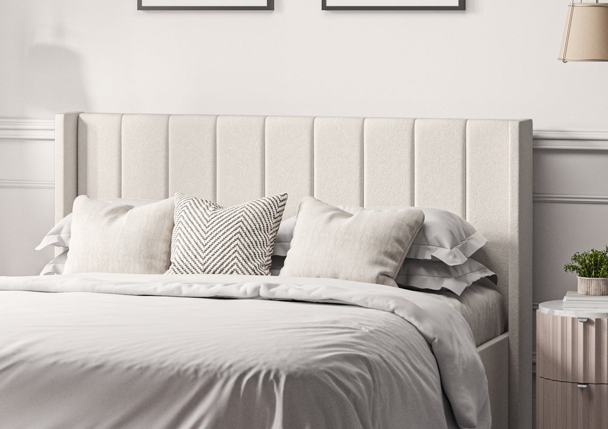 Harmony Med vingar Classic Arran Natural Klädd Sängstomme med ottomane