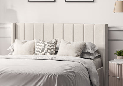 Harmony Med vingar Classic Arran Natural Klädd Sängstomme med ottomane