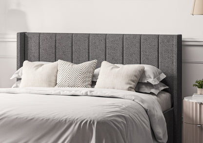 Harmony Med vingar Classic Arran Pebble Klädd Sängstomme med ottomane