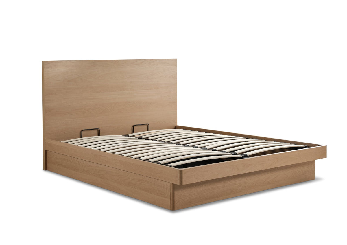 Lucca Trä Sängstomme med ottomane