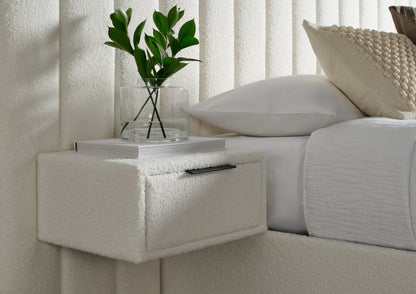 Serenity Klädd Creme Ottoman Hotel Sängstomme