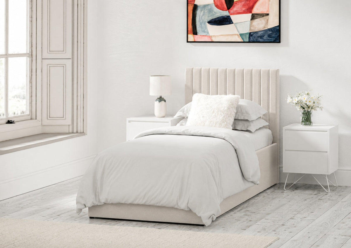 Symphony Classic Arran Natural Klädd Sängstomme med ottomane