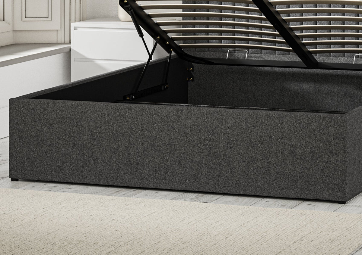 Symphony Classic Arran Pebble Klädd Sängstomme med ottomane