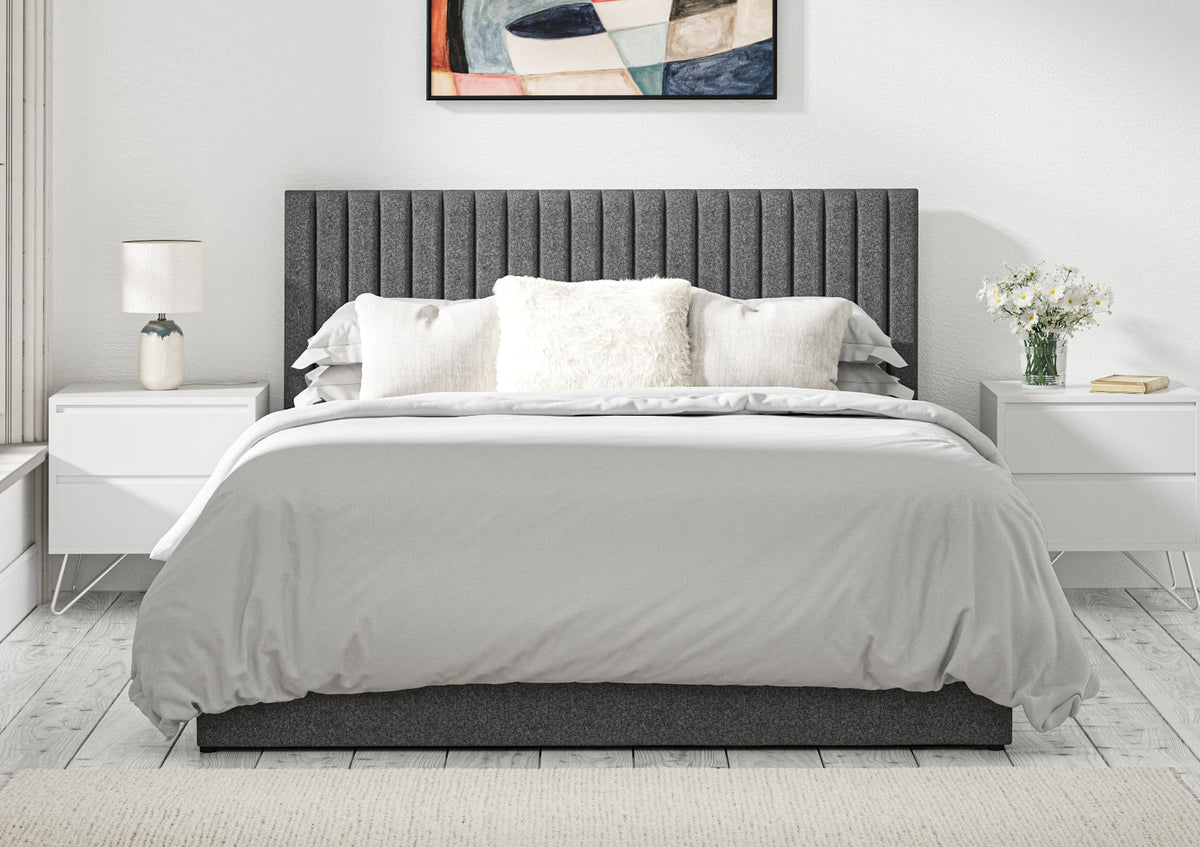 Symphony Classic Arran Pebble Klädd Sängstomme med ottomane