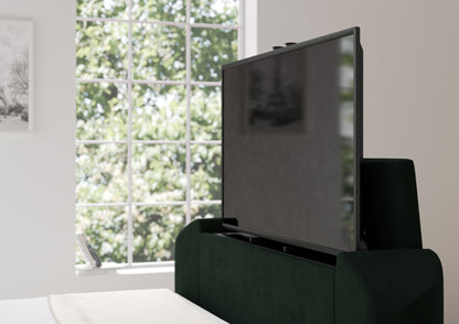 Berkley Klädd TV-säng med ottomane - Endast sängstomme