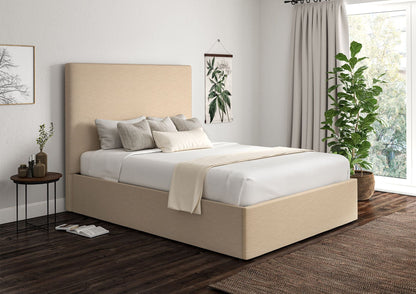 Napoli Linea Linen Klädd Sängstomme med ottomane
