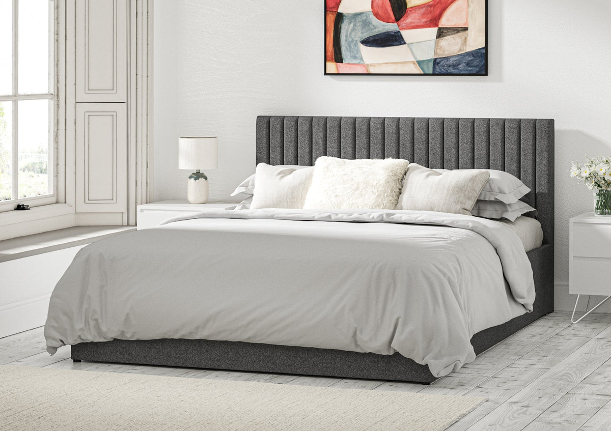 Symphony Classic Arran Pebble Klädd Sängstomme med ottomane