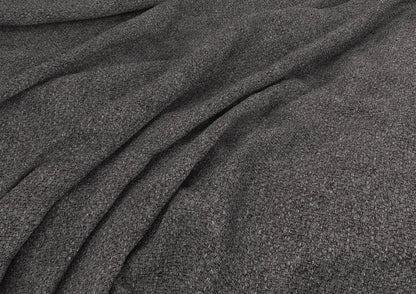Turin Trebla Charcoal Klädd Sängstomme med ottomane